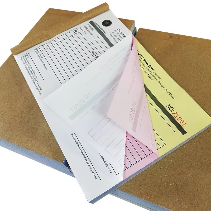 Customised Printing Restaurant Sales Large Jewelry Receipt Business Logistics Invoice Waybill Bill of Lading Trucking Receipt Book