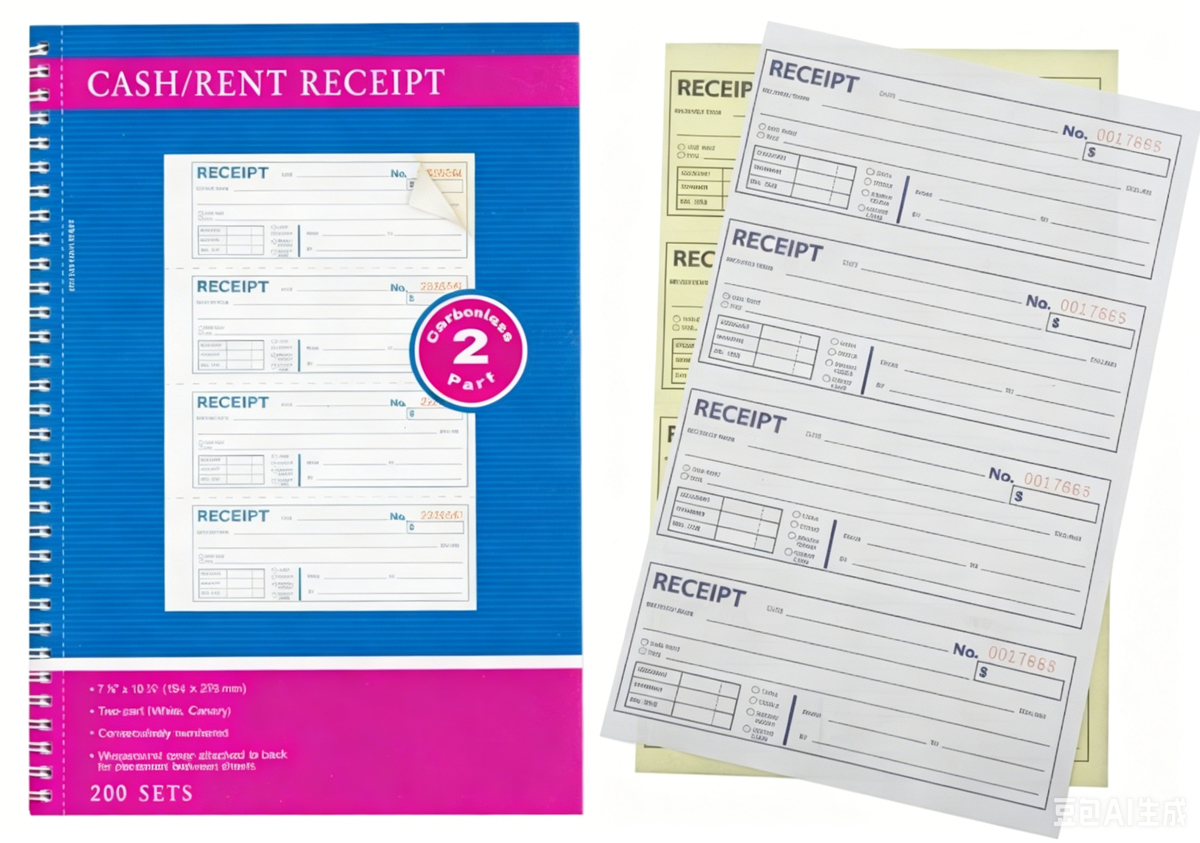 Custom Printing Business NCR Carbonless Notebook A4 A5 A6, A5 Book Style Carbonless Invoice & Business Forms