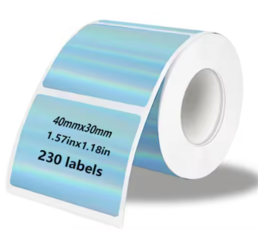 Customized Color Waterproof Oil Proof Eco-Friendly Thermal Self-Adhesive Roll Sticker Three-Proof Paper Label Packaging Label