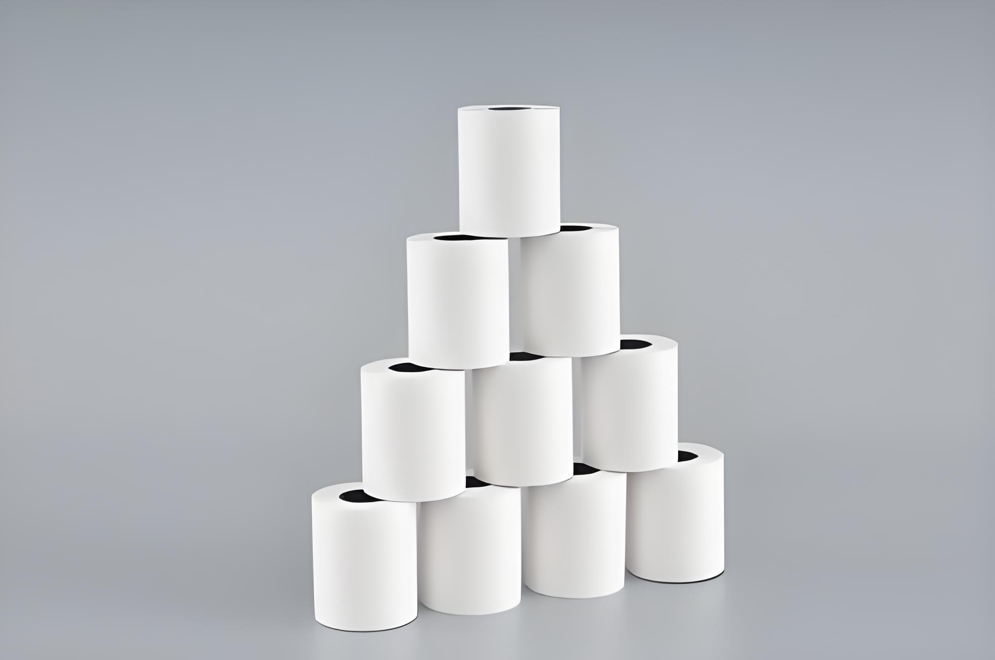 Thermal Receipt Paper 80x80mm 3 1/8" Width 55gsm Cash Register Paper Cashier Pos Receipt Thermal Paper Roll Pure White