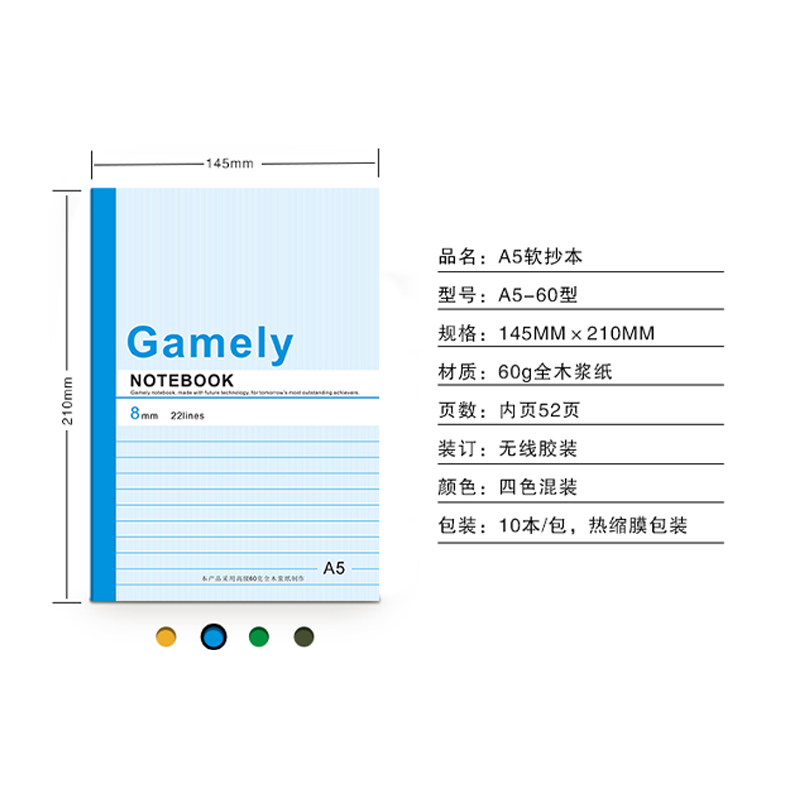 Notebook Wholesale Hardcover Notebook New Custom Design Double Spiral Notebook for School and Office