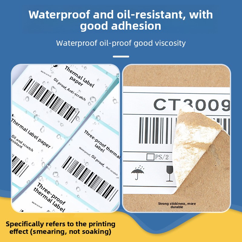Express Three-proof Waterproof Thermal Self Adhesive Grocery 60*40 30 20 Supermarket Weighing Paper Price Sticker