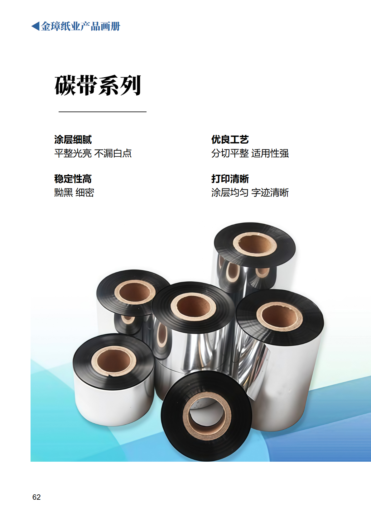 Wax Thermal Transfer Ribbon for Rough Materials and Paper Barcode Label Printer Ribbons for Label Printing