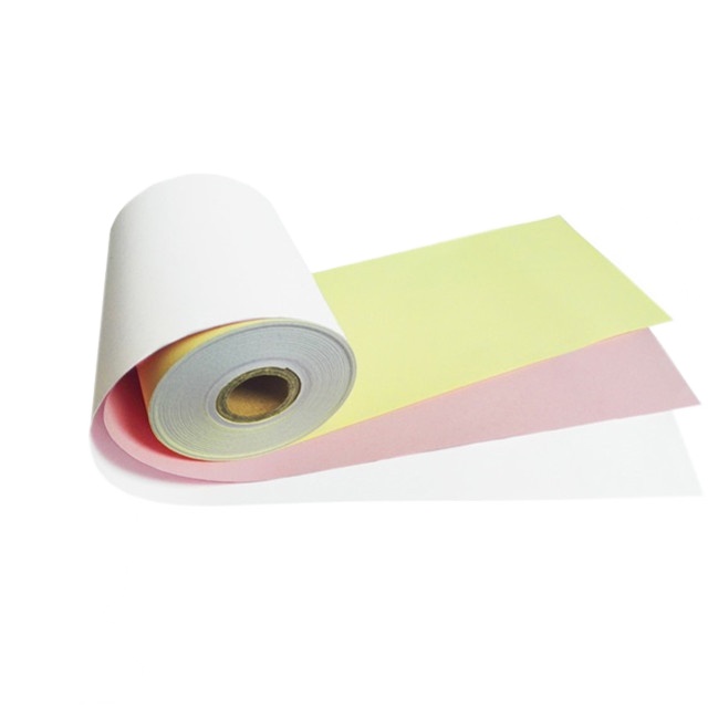 2ply White/yellow Carbonless NCR Paper Roll 76*76mm 76*70mm From Factory Directly